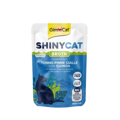 GimCat ShinyCat – Aliment Humide pour Chat au Thon Jaune & Quinoa 70 g