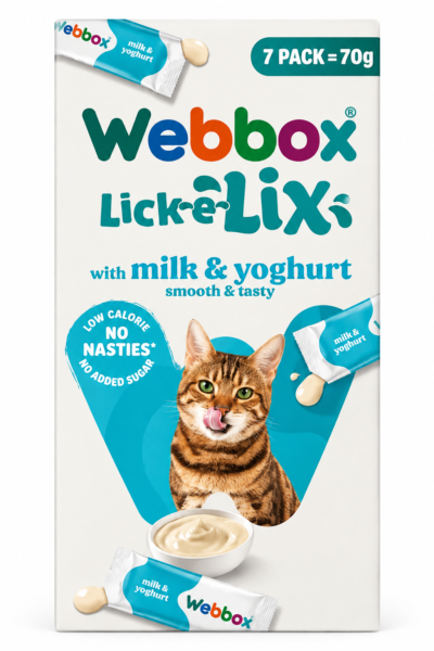 Webbox Lick-e-Lix au Lait & Yaourt pour Chat – 7 x 10 g
