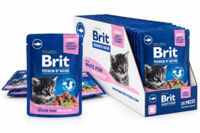 Brit Premium Pochon Poisson pour chaton (24x100g)