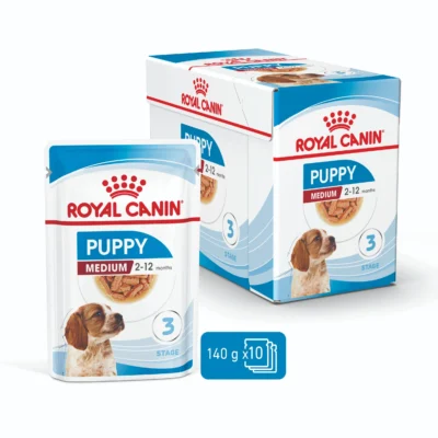 Royal Canin Medium Puppy Aliment Humide Chiot -pack(10 x 140 g)